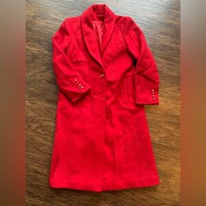 Central Park vintage Red Women's wool coat